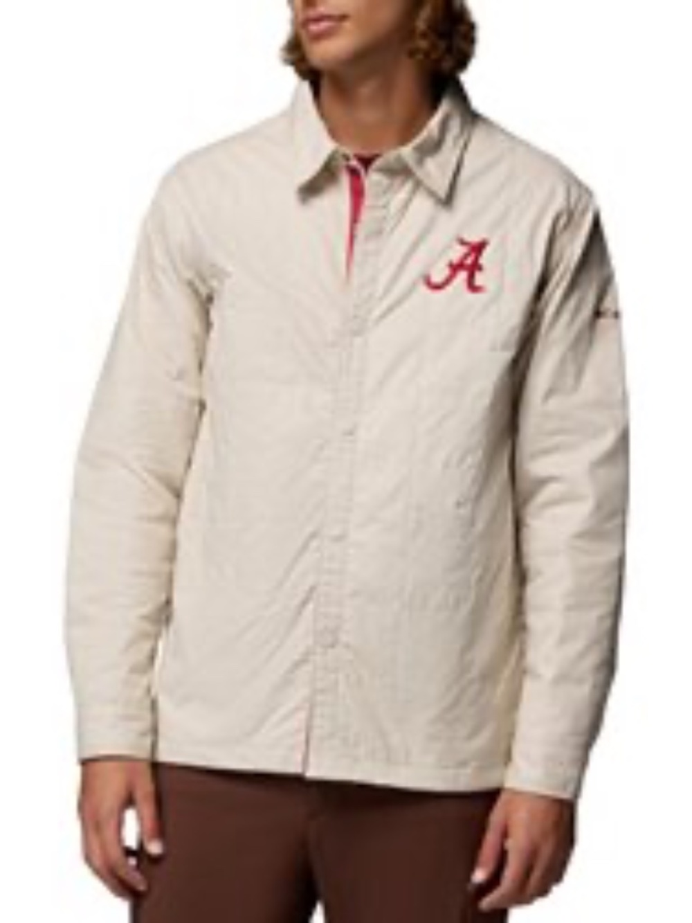 NWT men's XL Columbia Alabama Crimson Tide Dark Stone Campus Roam Quilted Jacket